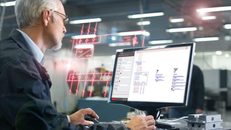 EPLAN Cogineer ermöglicht das automatisierte Erstellen von Schaltplänen – ohne vorherigen Programmieraufwand und ohne Expertenwissen aus Konfiguration oder Variantenmanagement.